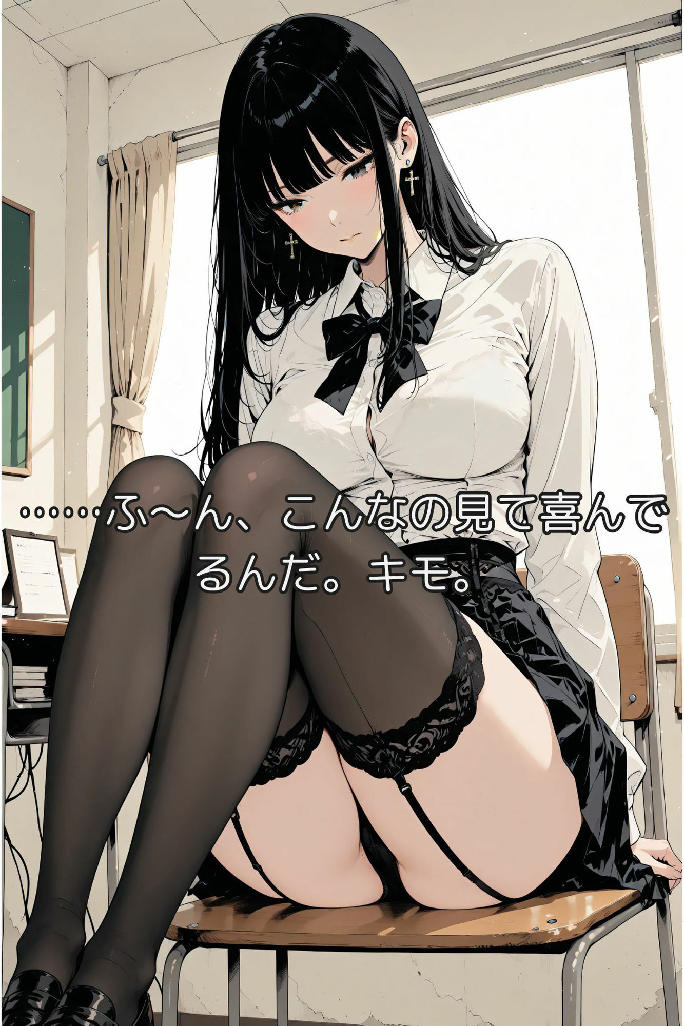 サンプル画像5:クラスのカースト上位JKが、なぜかあなただけに下着を見せてくれます。(Aimagination) [d_691315]