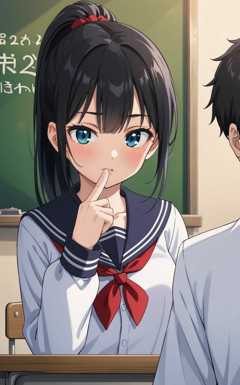 小悪魔JKが学校でばれないように誘ってくる 画像2