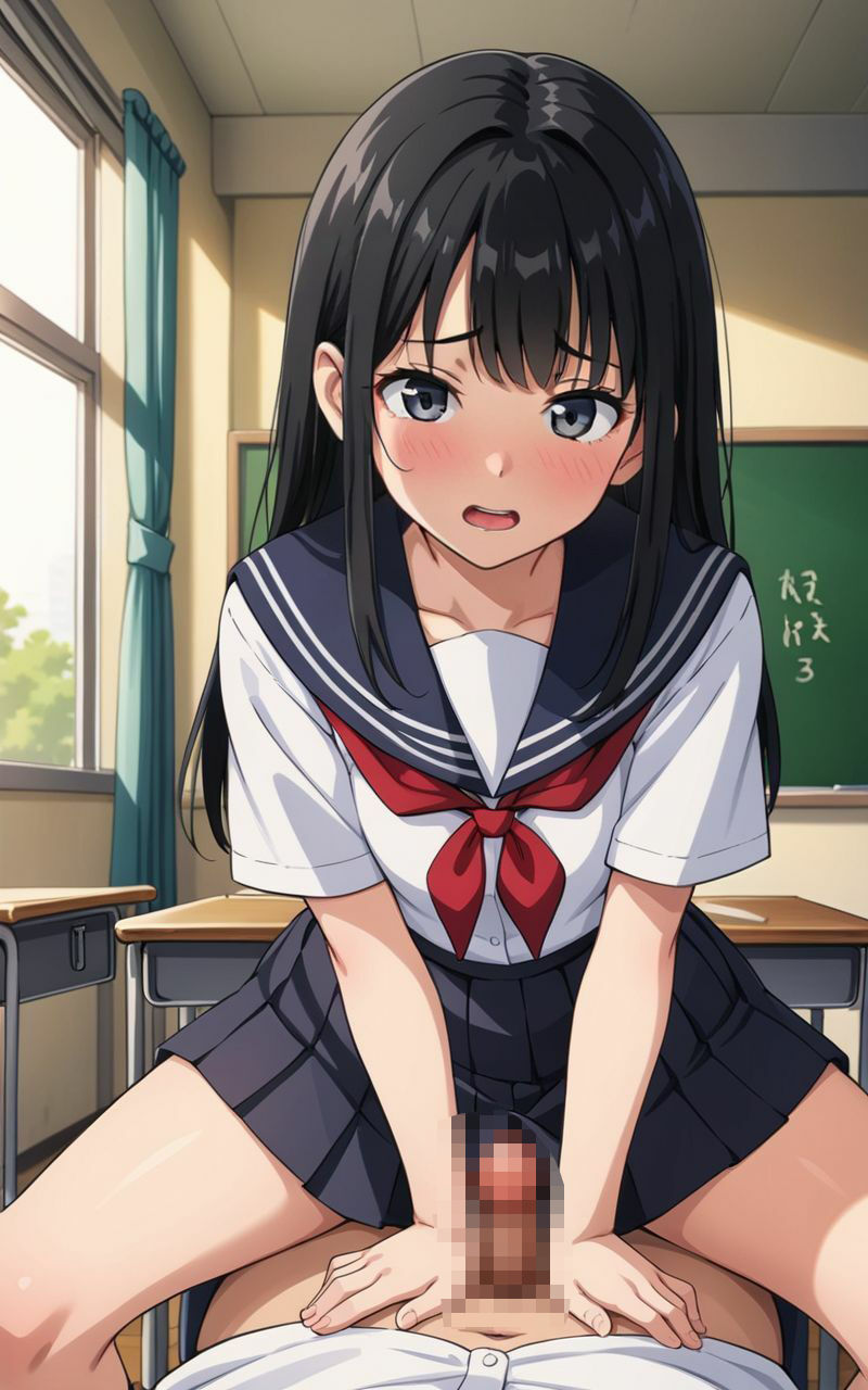 小悪魔JKが学校でばれないように誘ってくる 画像7