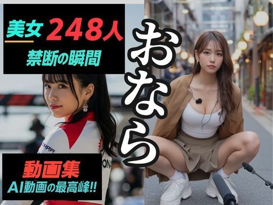 美女248人×禁断の瞬間〜おなら動画集〜