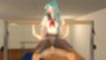 【ROMV339】【動画】初音ミク3Dセーラー制服黒ストッキングとクラウド「新体操鉄棒セックス」