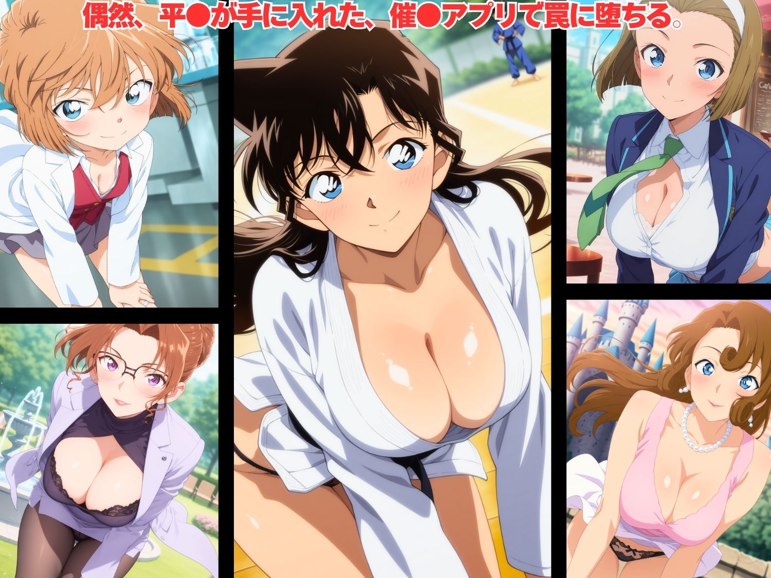 ハーレム探偵ファイル 〜服◯平次、名探偵を支配して肉便器へ服従プレイ。〜 画像1