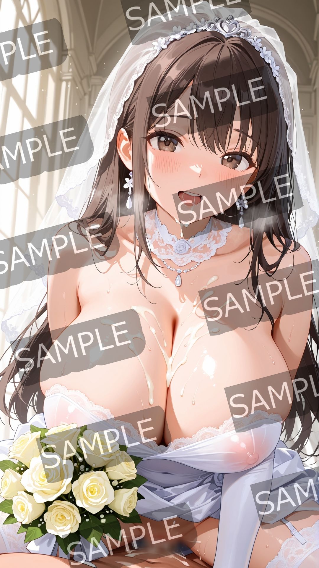 サンプル画像2:ウエディングドレス218枚セット(半月) [d_691434]