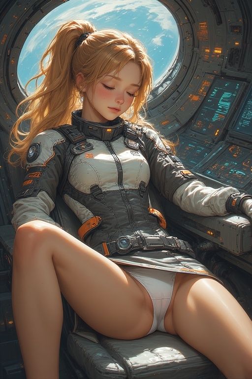 サンプル画像1:女性宇宙パイロット触手遭遇撃退パンチラ画像集(榊原大造) [d_691523]