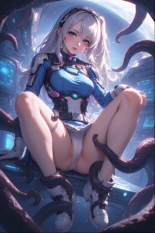 サンプル画像4:女性宇宙パイロット触手遭遇撃退パンチラ画像集(榊原大造) [d_691523]