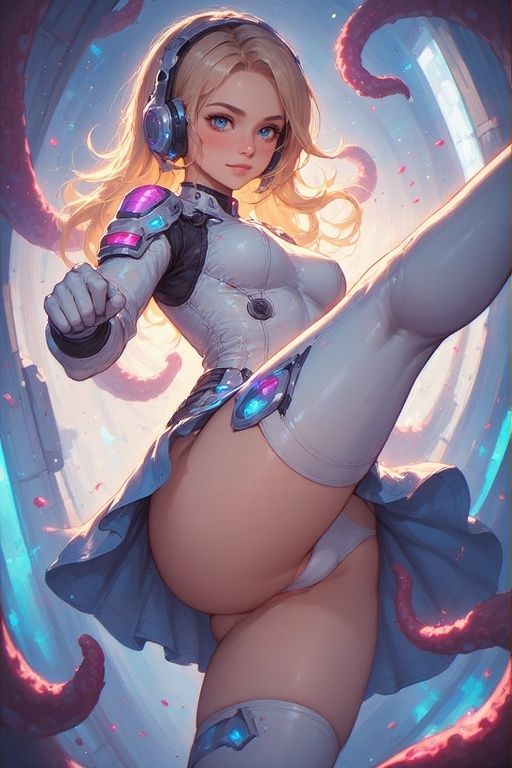 サンプル画像5:女性宇宙パイロット触手遭遇撃退パンチラ画像集(榊原大造) [d_691523]