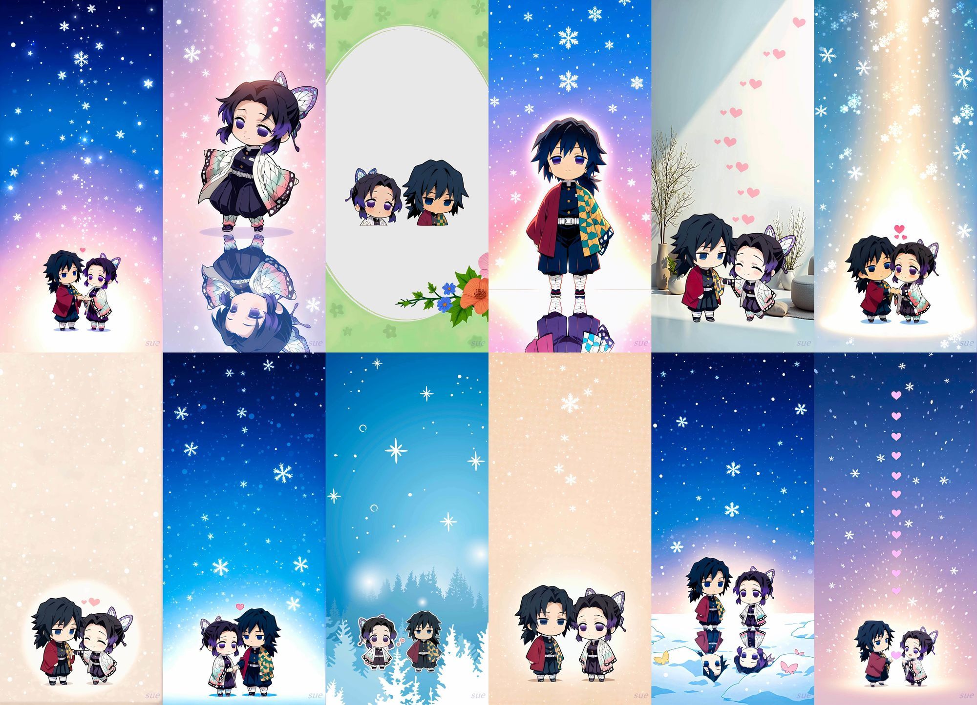 ぎゆしの冬のスマホ壁紙 サンプル7