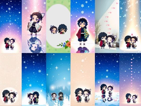 ぎゆしの冬のスマホ壁紙