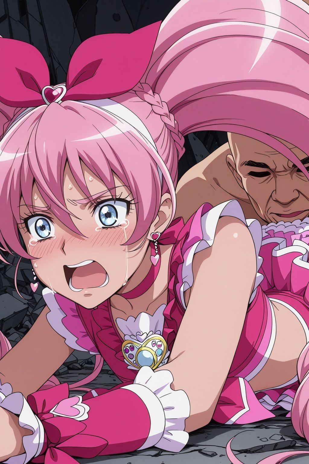 変身ヒロイン×辱 スイートプ●キュア♪  キュ●メロディ敗北初SEX 画像4