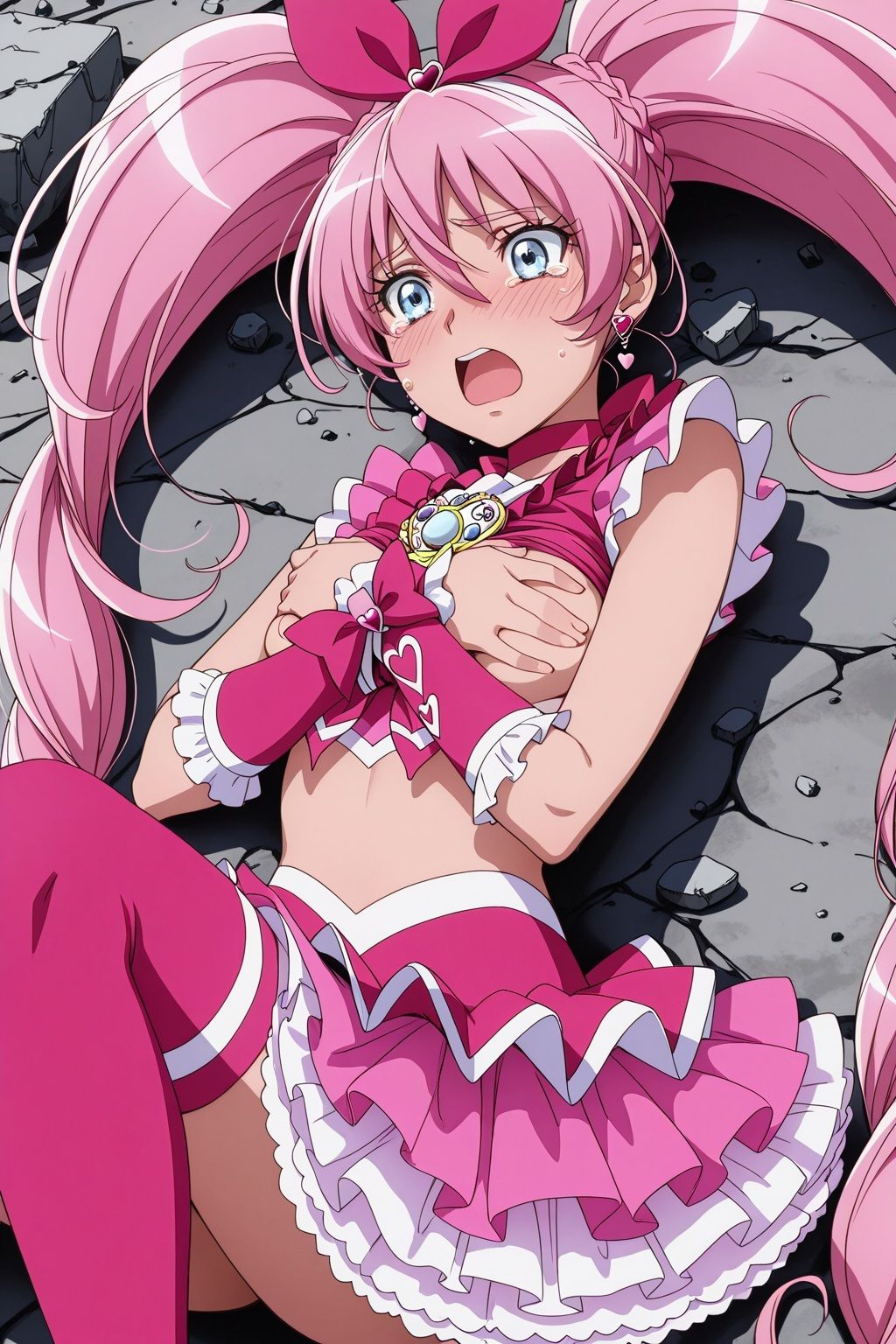 変身ヒロイン×辱 スイートプ●キュア♪  キュ●メロディ敗北初SEX 画像5