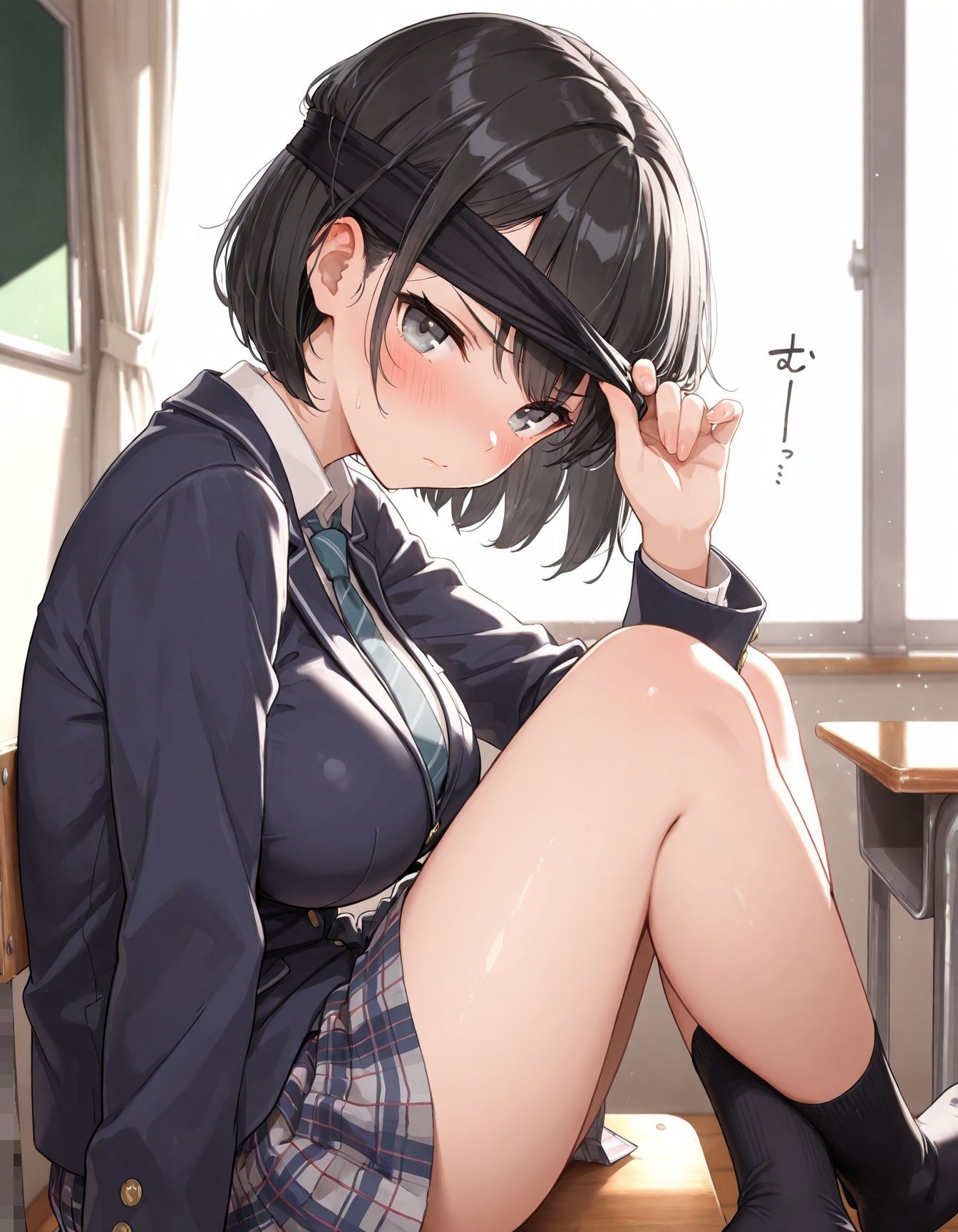 サンプル画像1:性育日記  目隠し×風紀委員(金星の魔女) [d_692024]