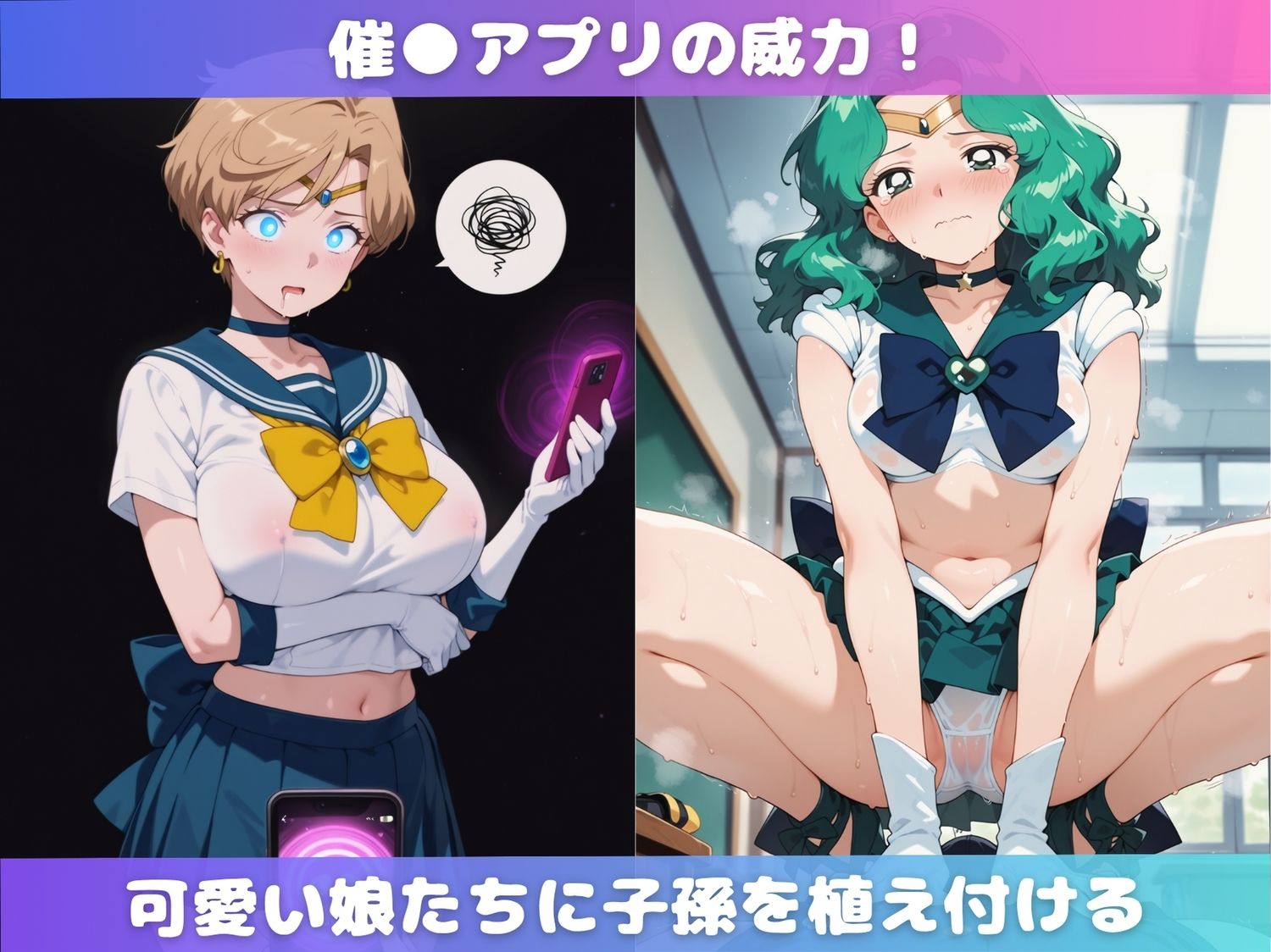 セーラー●ーン娘がとにかくキモいオジサンから孕ませられるまでの記録 2 画像2