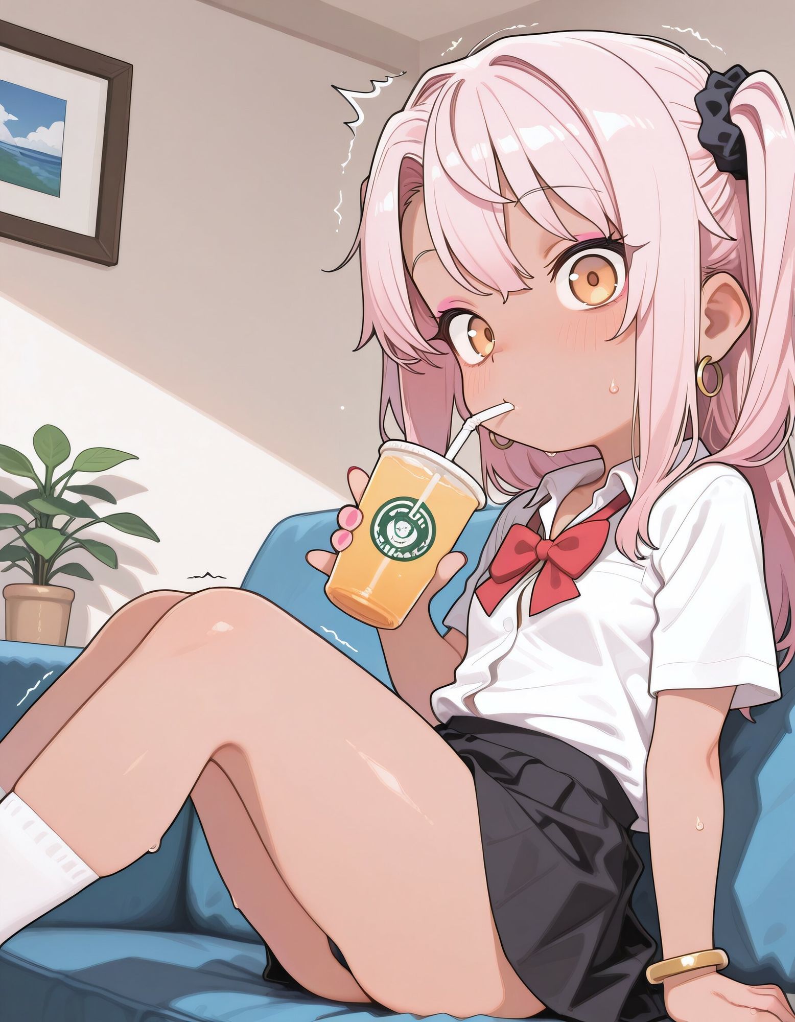 小悪魔ビッチクロエちゃん！ 〜友達の巨根兄にわからされる…〜 サンプル画像 8