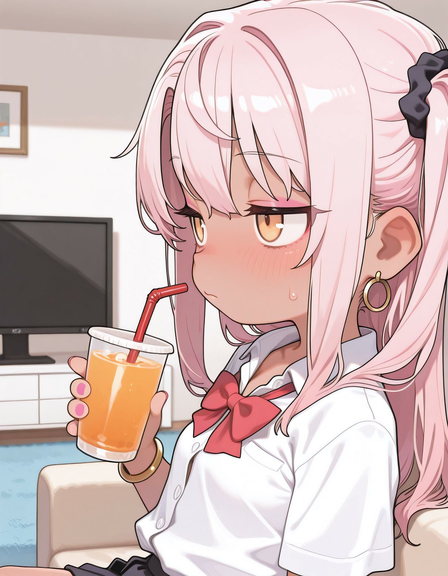 小悪魔ビッチクロエちゃん！ 〜友達の巨根兄にわからされる…〜 サンプル画像 9