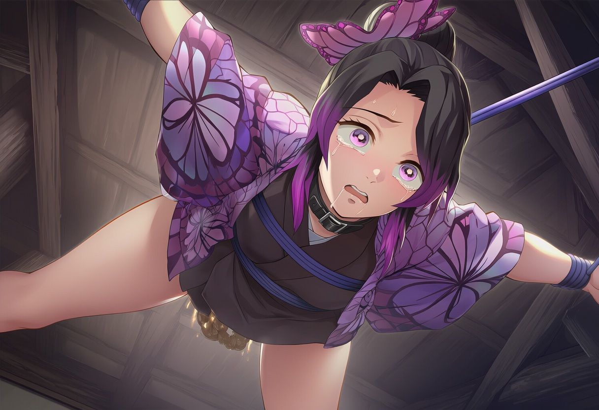 羞恥！監禁された胡蝶◯のぶの拘束！失禁！脱糞！ 画像3