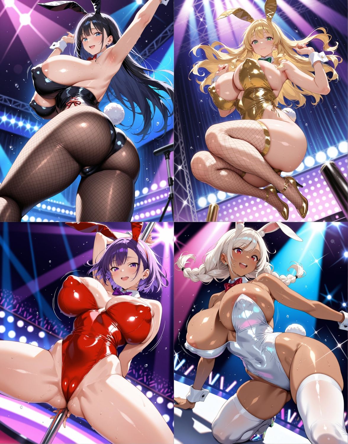 サンプル画像2:巨乳輪バニーガールズと秘密のダンスホール(にっぷるサービス) [d_692353]