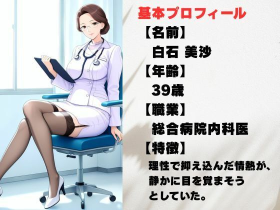 サンプル画像1:背徳】白衣を脱いだ夜、美沙先生の理性が崩れた日(人妻秘宝館) [d_692423]