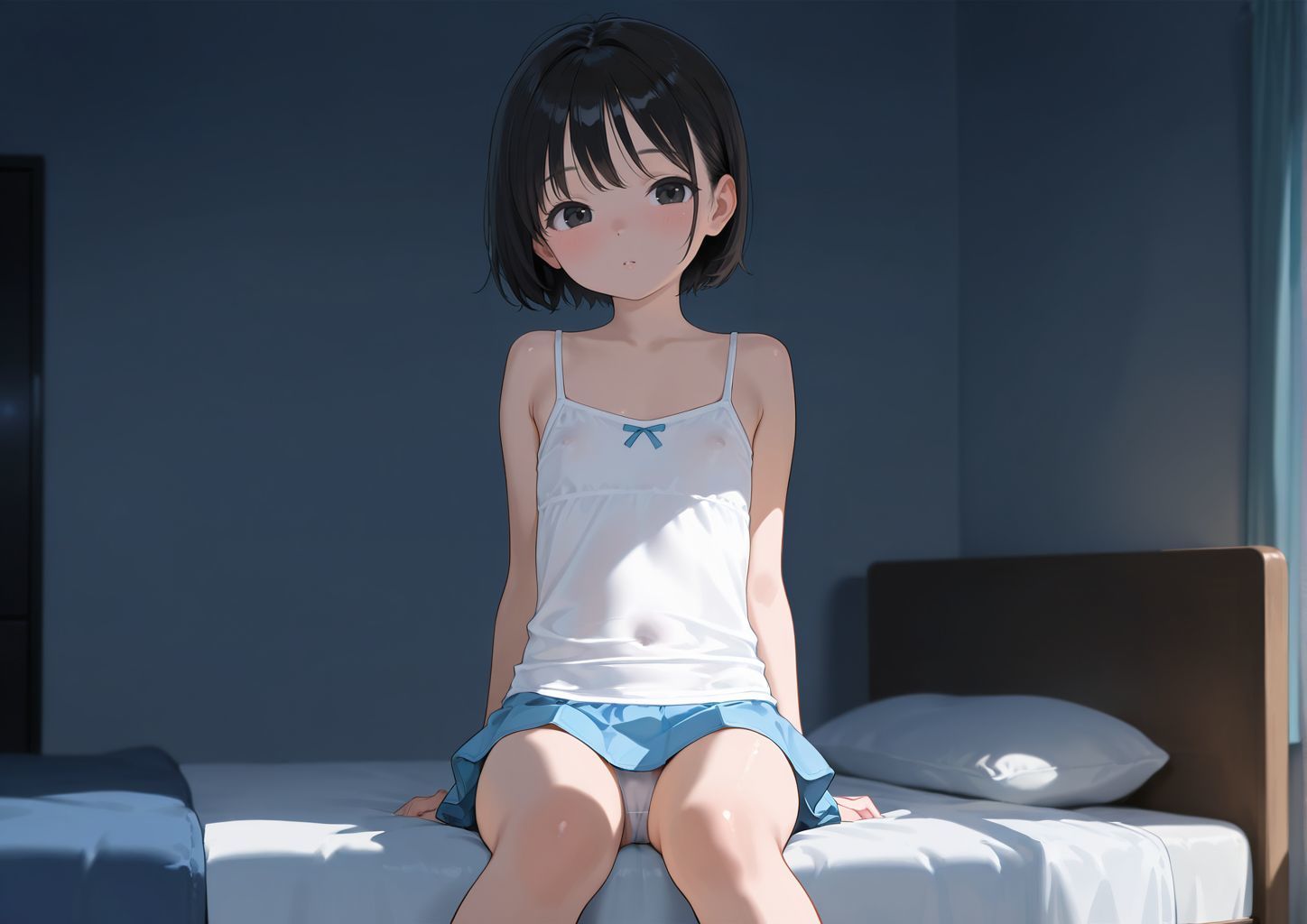 【ロリパイ】※被写体は全て成人してAI生成しております『2人きりの部屋で妹じゃなくなる時間』1