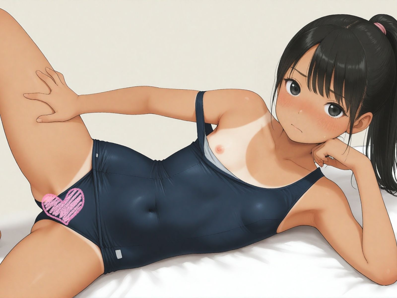 【アニメ＆CG】おまたも日焼けしているか確認されてしまうぷちアイドルたちのビデオ撮影会モ無しの日焼けっ娘400人9