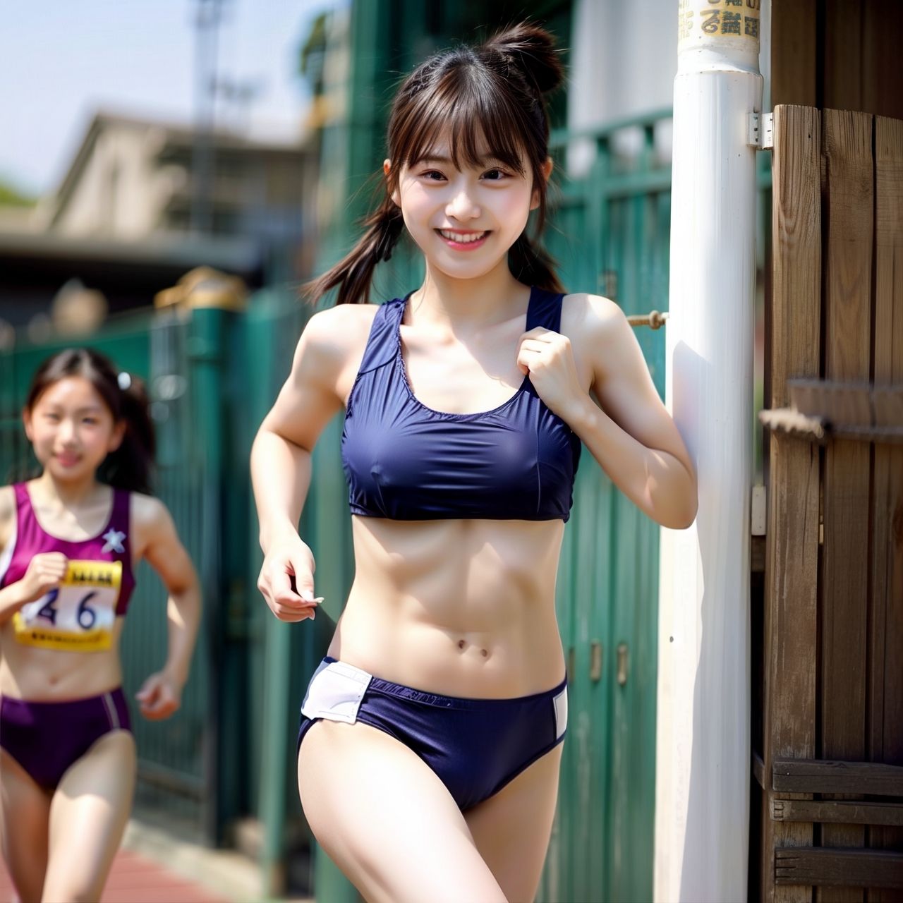 サンプル画像1:【動画】ブラを着け忘れた巨乳女子の運動会(SakuraBooks) [d_692969]