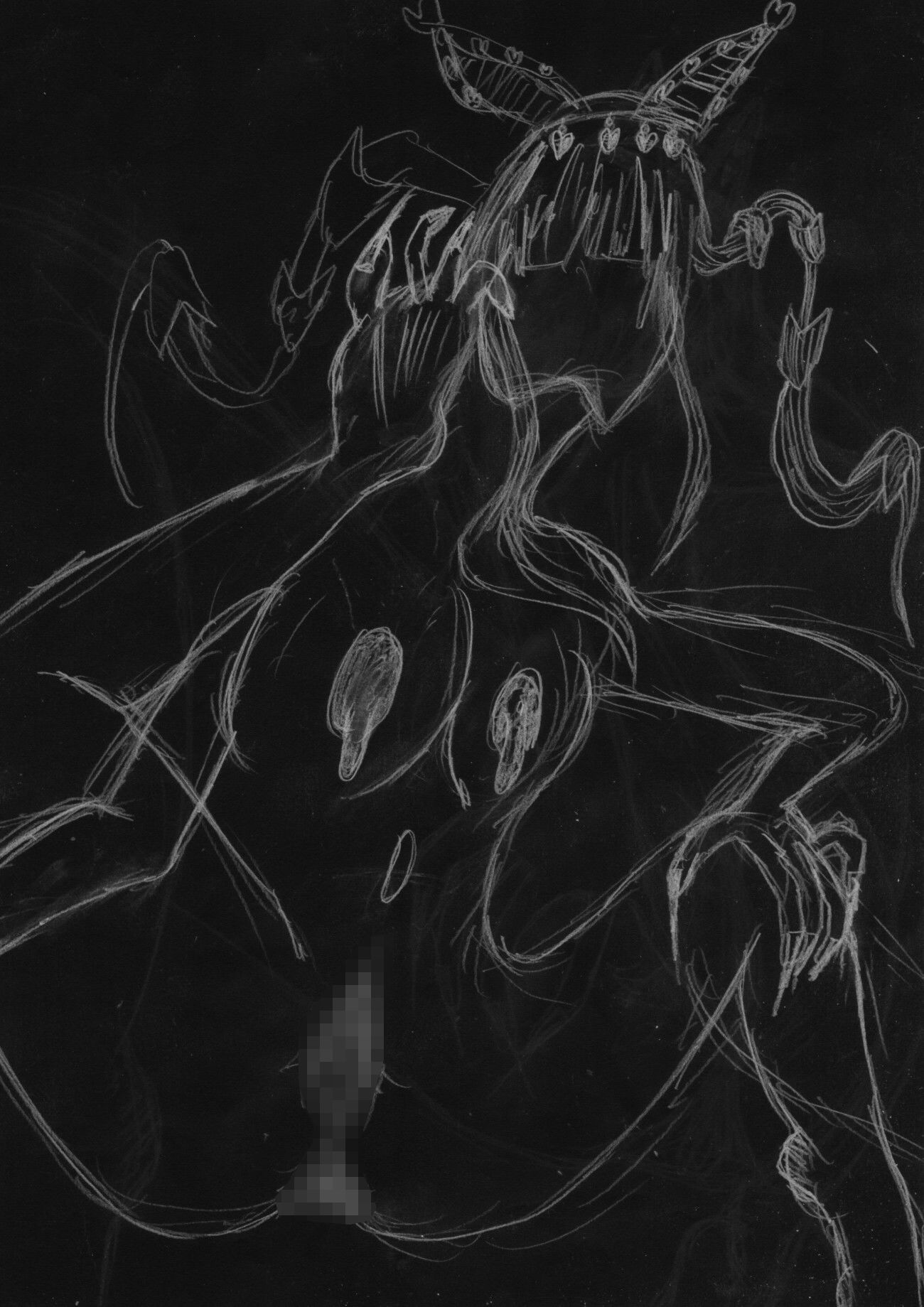 黒よりも黒いエロティックホラー黒戯絵集「マネキンポーズ8」 画像1