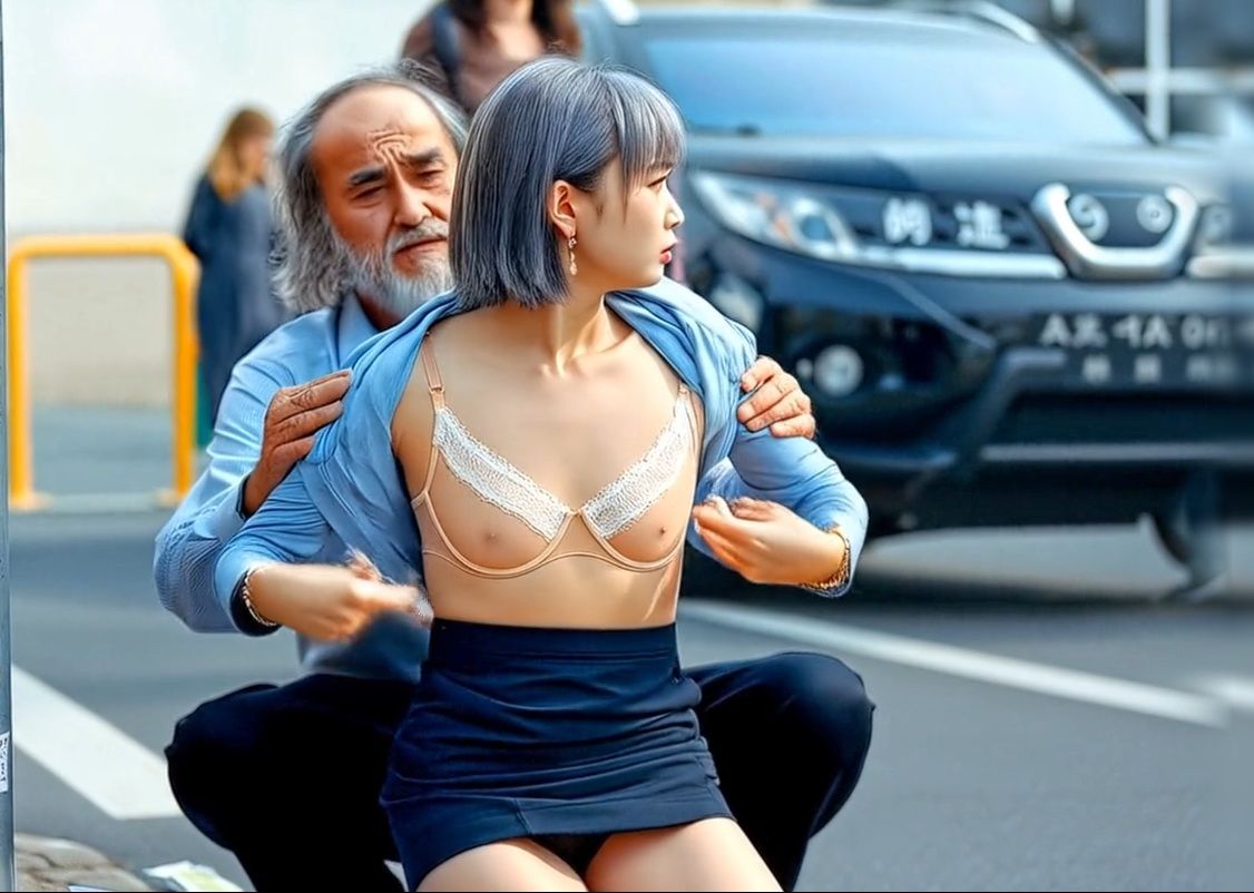 サンプル画像4:妄想 スカートめくり 女性警察官 AI動画(Artificial Intelligence iso) [d_693097]