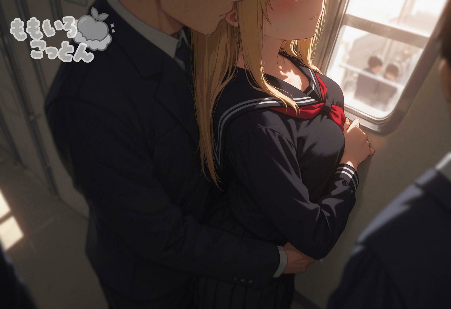 サンプル画像4:通勤快感線  -終電電車に揺られて-(ももいろこっとん) [d_693123]