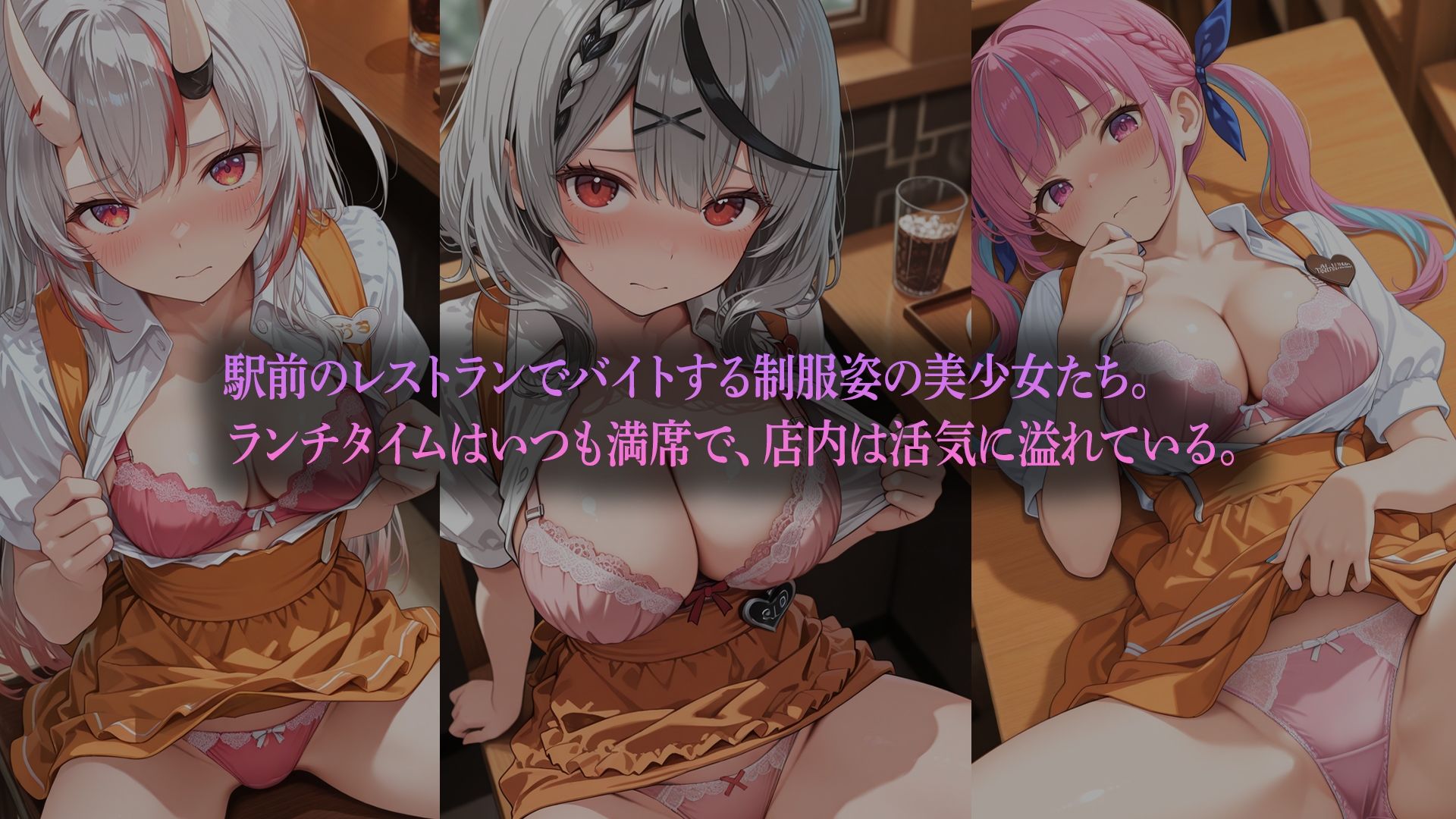 サンプル画像1:「ご奉仕ランチ〜制服美少女たちの秘密のサービス〜 」  （ホ●ライブバージョン）(kawa) [d_693163]