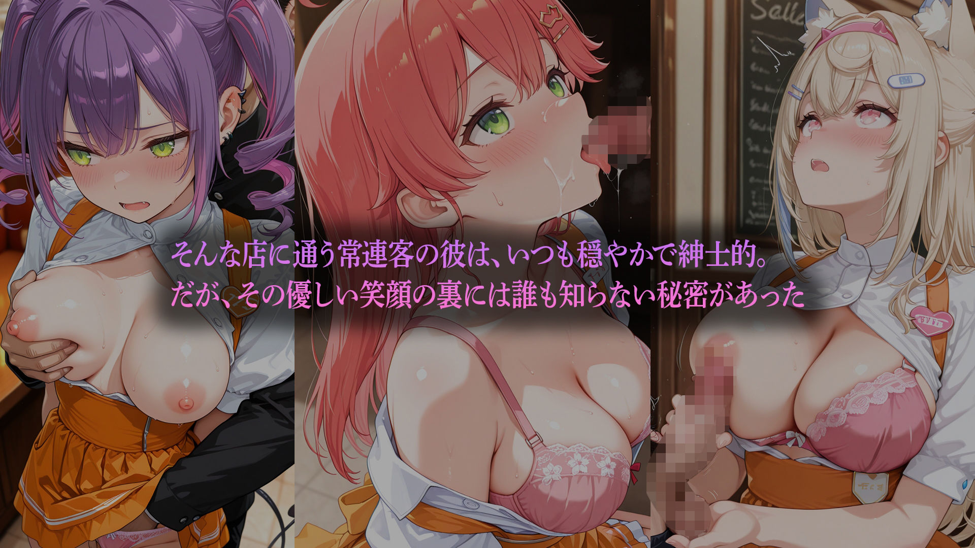 サンプル画像2:「ご奉仕ランチ〜制服美少女たちの秘密のサービス〜 」  （ホ●ライブバージョン）(kawa) [d_693163]