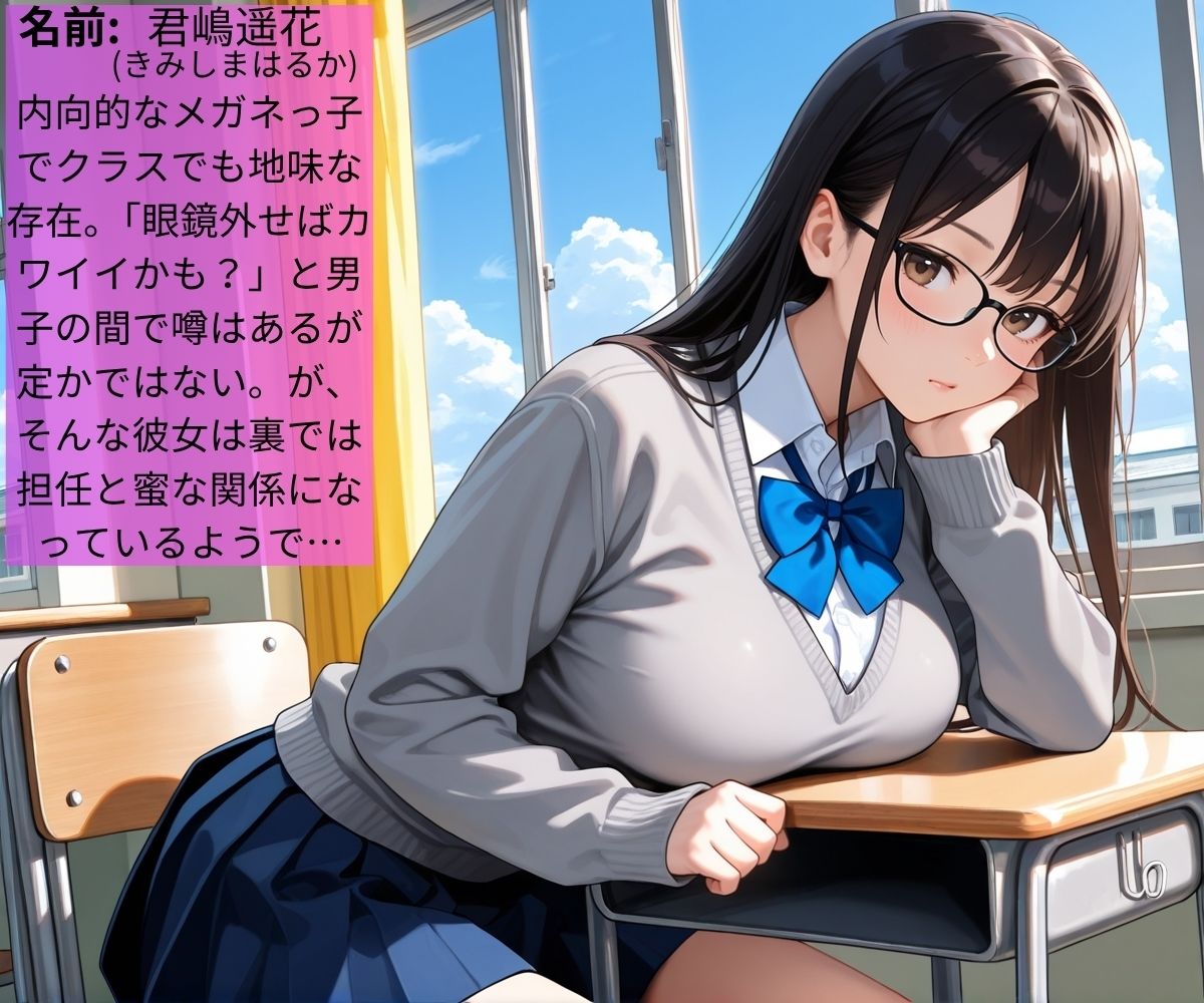 クラスメイトの三軍女子は裏では担任とヤリまくりの専用肉オナホ【女子校生】【肉便器】【セリフ入り有】【CG500枚】 画像1