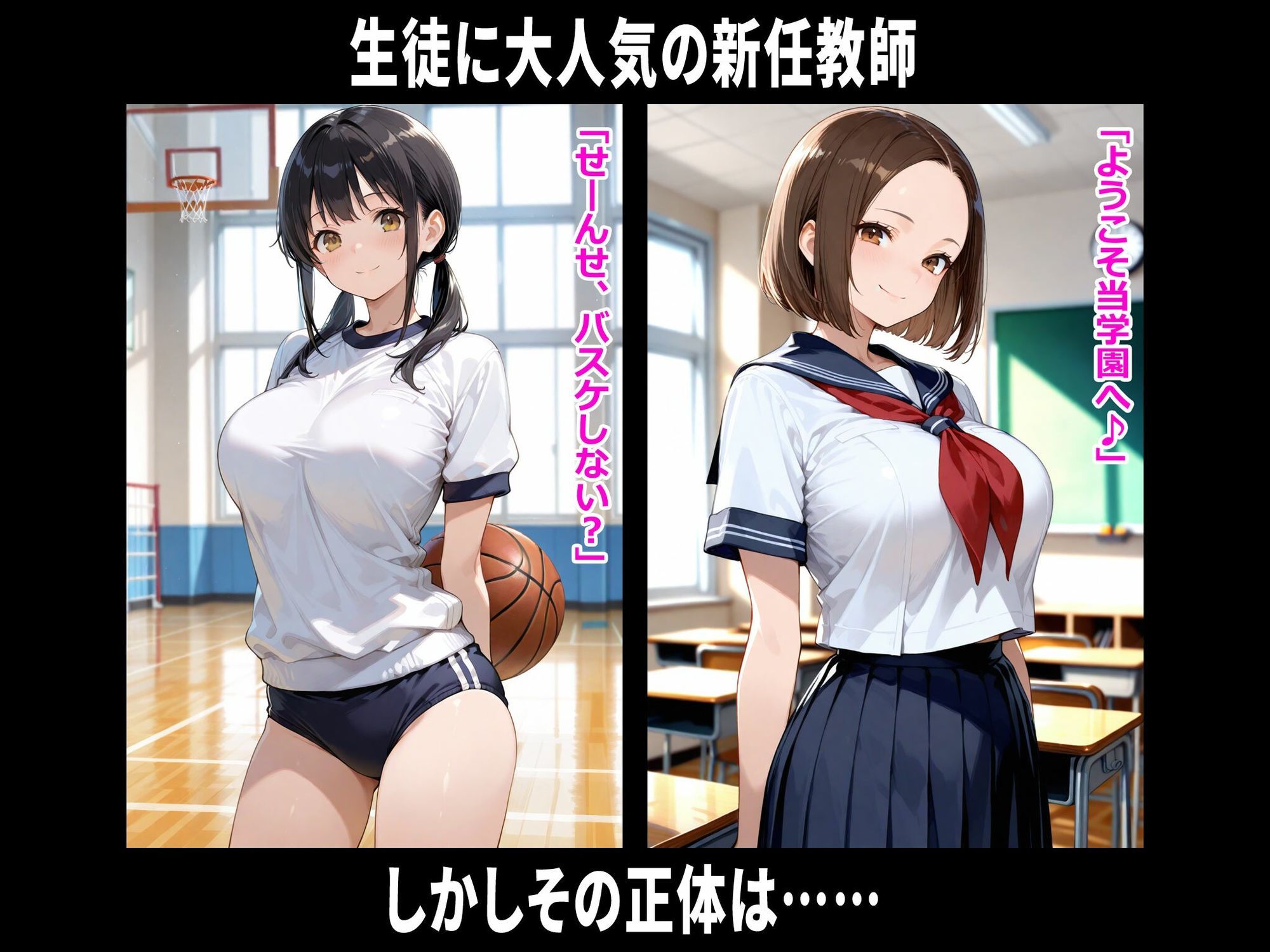 巨乳学園レ〇プ事件被害者録 即出し2コマ 画像1