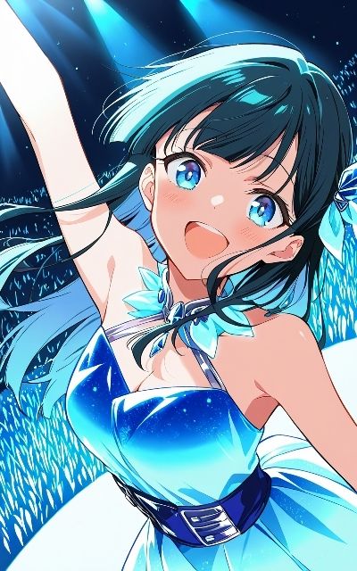 美人アイドルの特別ファンサ？  楽屋の中でエロ推し活 画像1