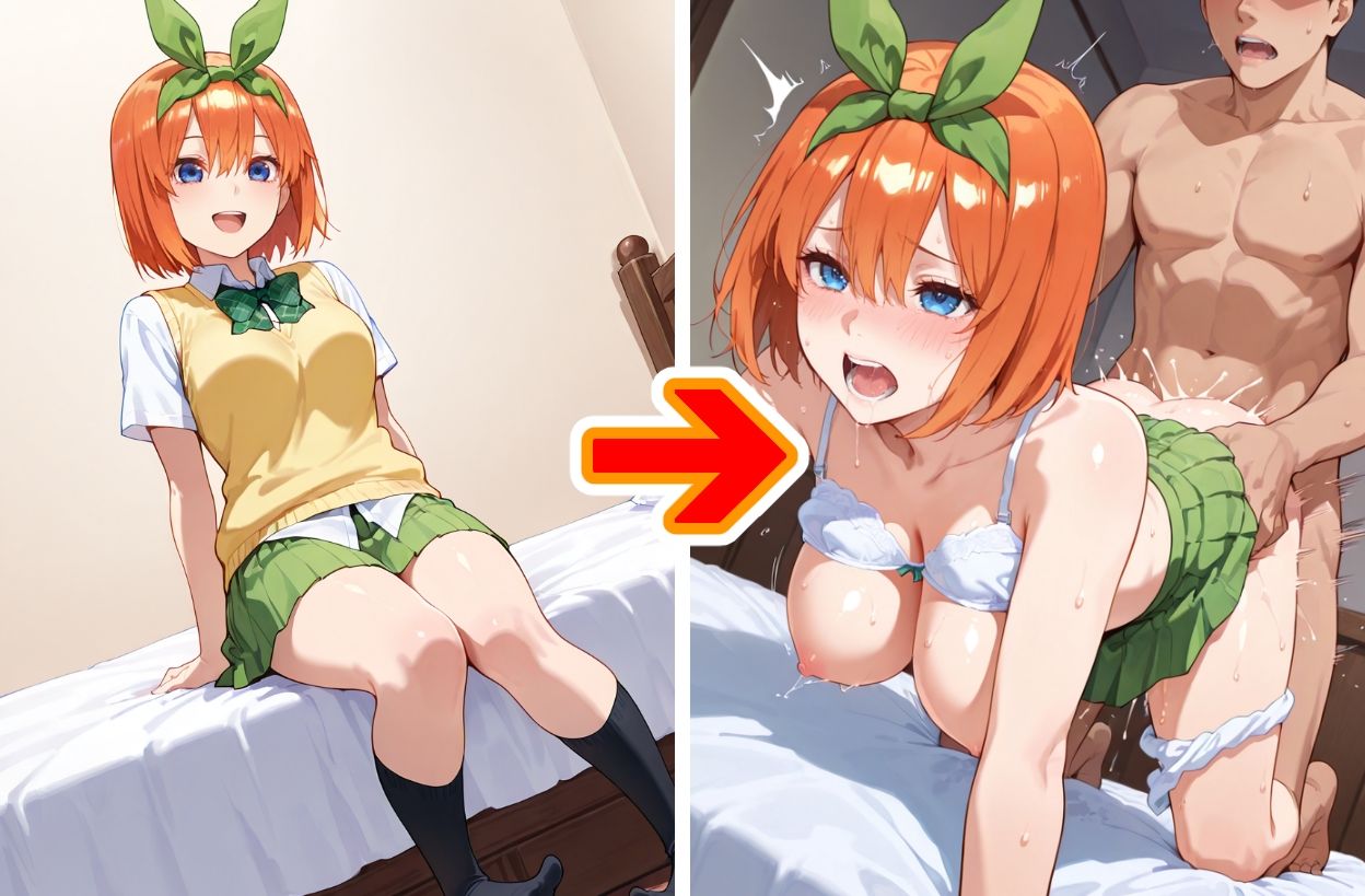 サンプル画像3:【Ver3.0】五●分の花嫁 -全部は脱がさず着たままVer-(変態乾燥肌) [d_693564]