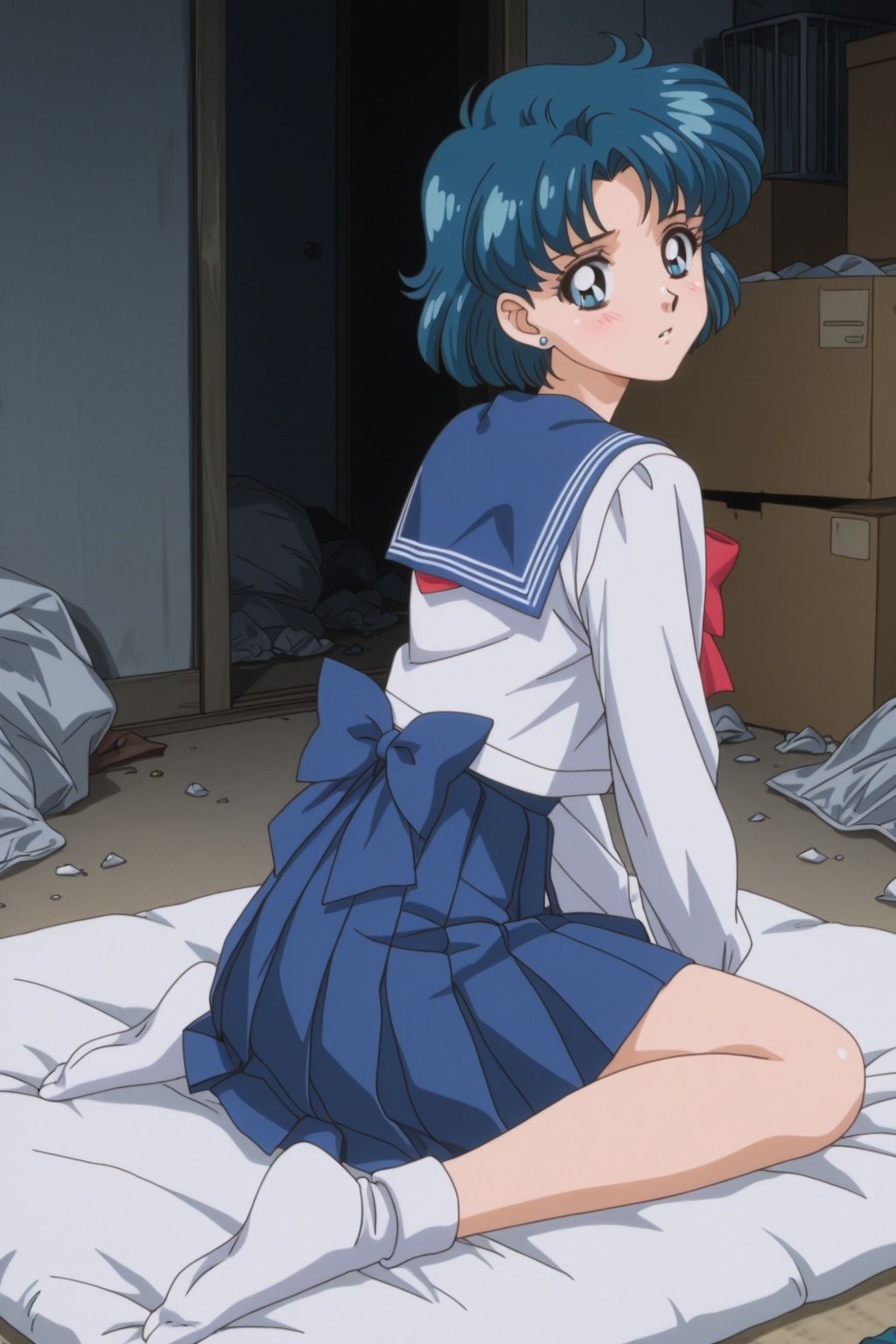 汚部屋に監禁され何度も種付けされて セー●ーマーキュリー水野あみ 画像3