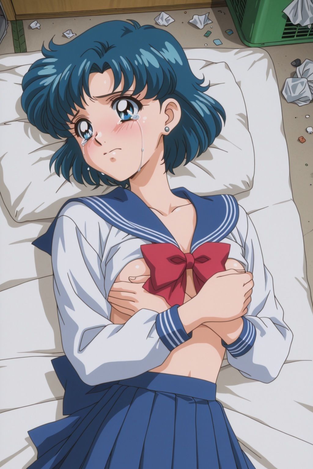 汚部屋に監禁され何度も種付けされて セー●ーマーキュリー水野あみ 画像6