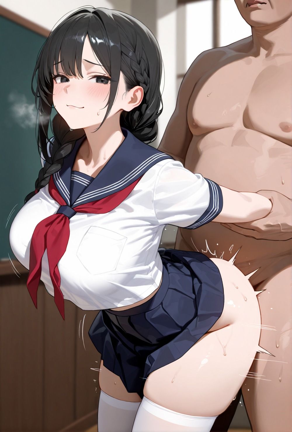 女子校生がきもデブ義父の性処理肉便器となった 画像2