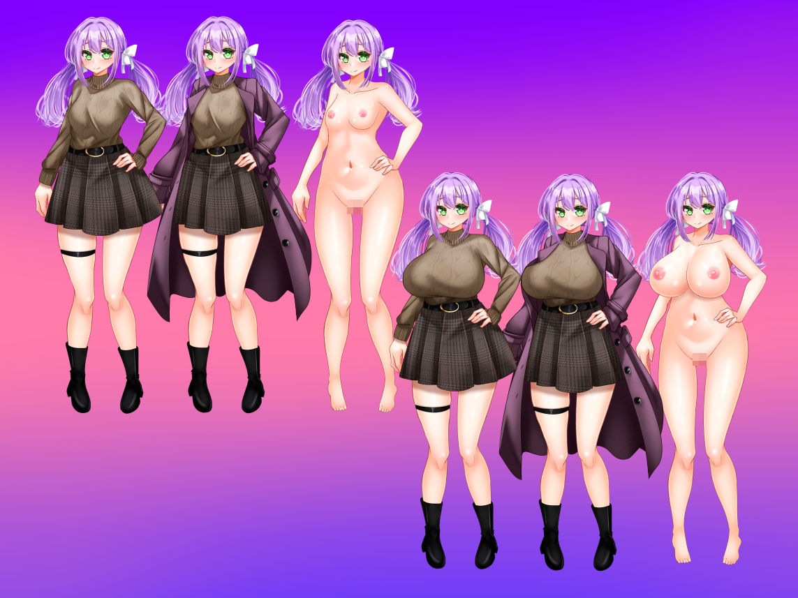 立ち絵素材 私服の女の子_3