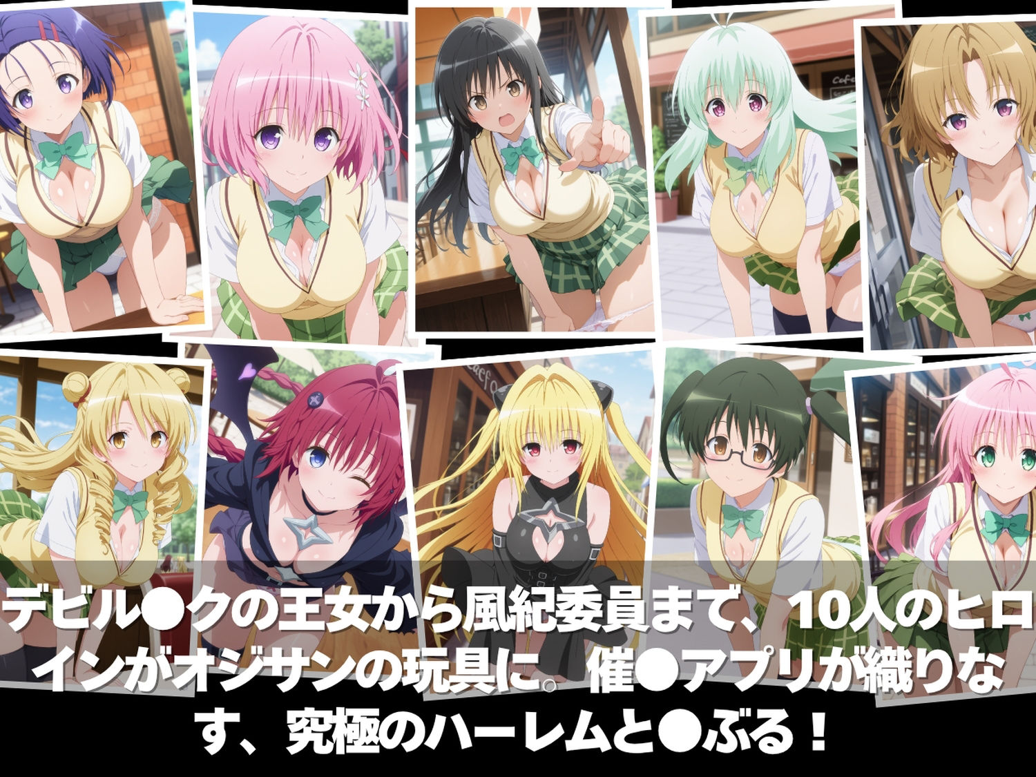 キモ男の逆襲。孕ませ完全征服！全員ペット化計画。学園のアイドルが肉便器に。〜T●LOVEる編〜 画像1