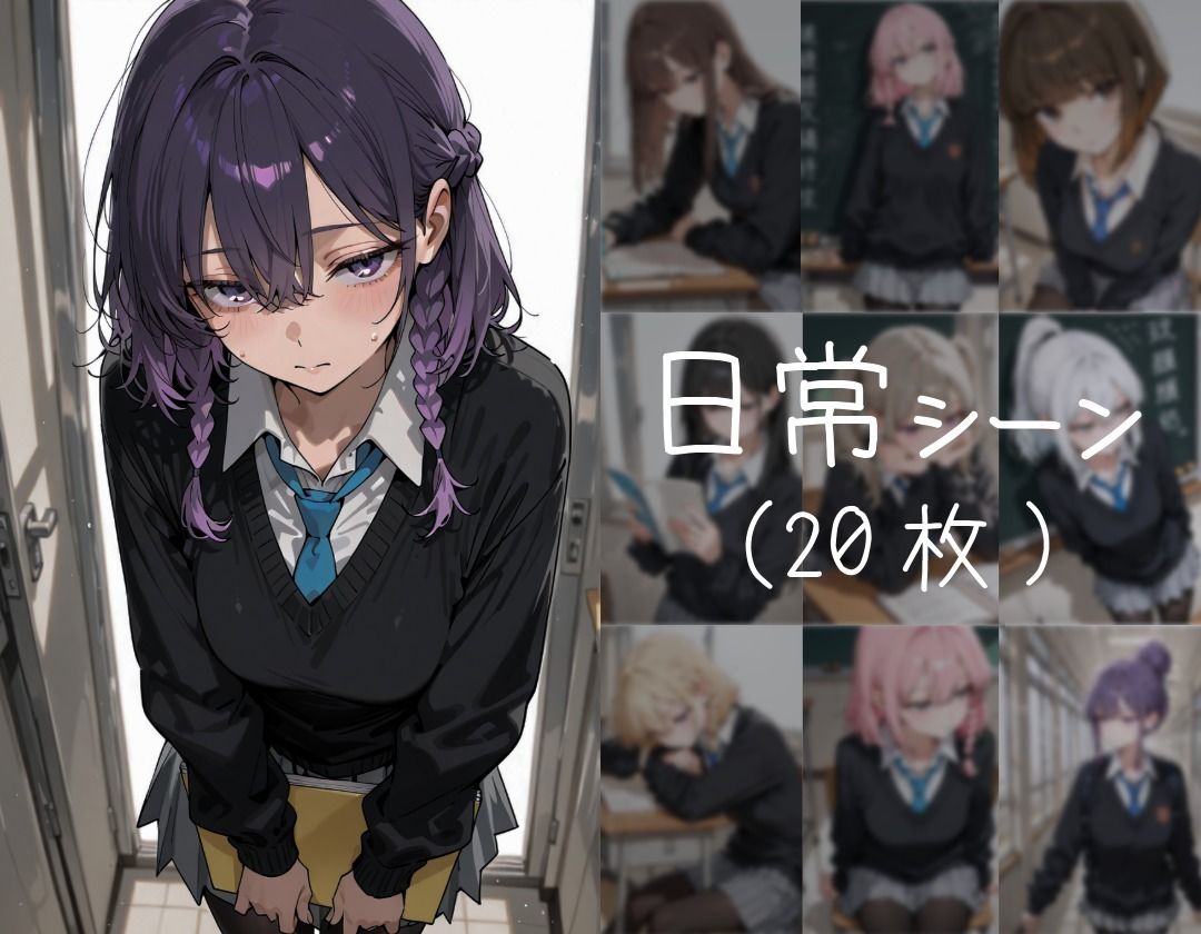 サンプル画像3:恥高生〜学校で中年おじさんと〜(寝取り女子高生) [d_693969]