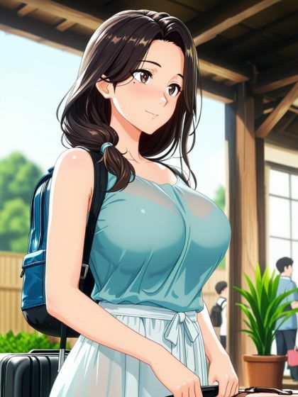 叔母さんと温泉旅行。「勃起」バレて虐められる 画像1