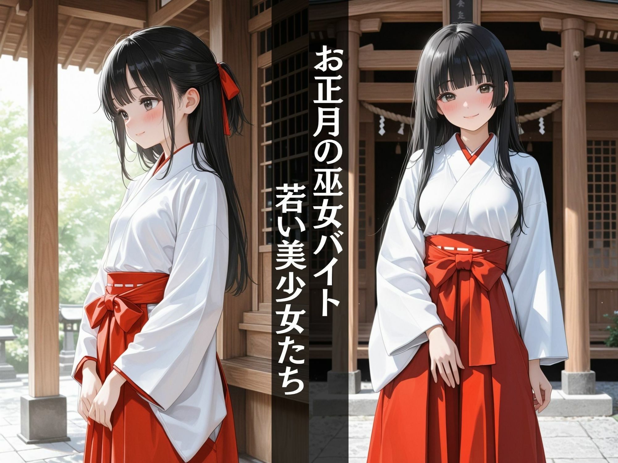 【巫女ハメ】  神聖な場で種付けに励む！〜正月の巫女バイト女子とヤる〜 - hitomi raw無料エロ漫画（同人誌）サンプル画像 002