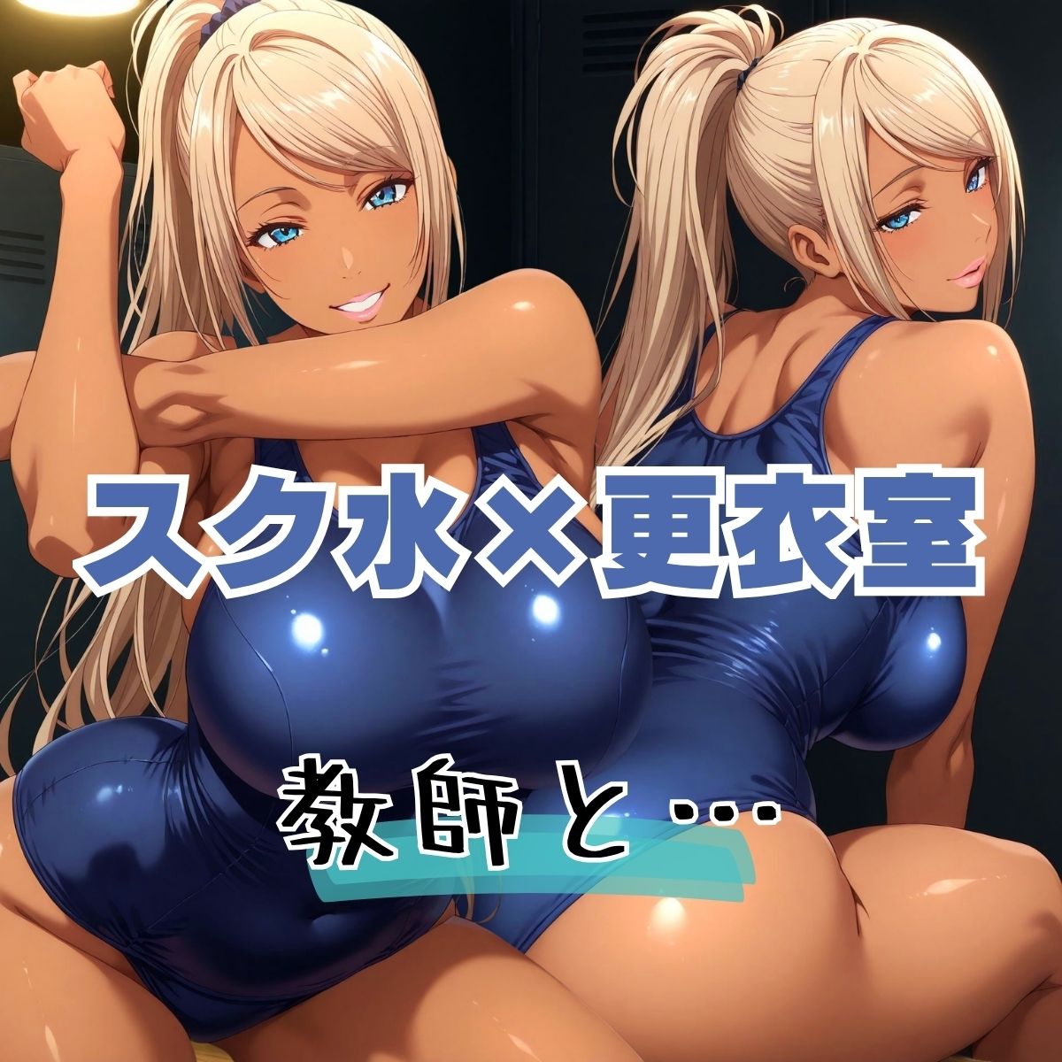 サンプル画像6:ブルマ×スク水で更衣室SEX【完全なる着衣挿入】(元馬) [d_694041]