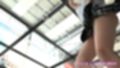 女子アナになった二階堂沙耶・早朝のニュース番組の冒頭でミニスカートでダンスすることを業務命令で強要される・ダンスVer.2:Vol.06『ただの話題作りとのことで電源OFF（のはず）のカメラが4台、ローアングルから彼女のスカート内を覗き込むように設置されている:PV06_ゼブラ柄フルバックパンティで扇風機風チラ』