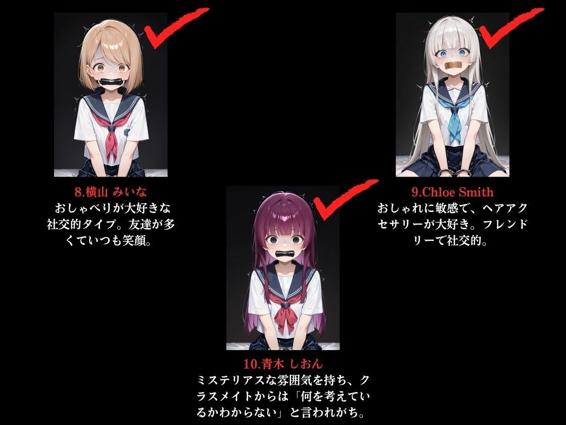 肉便器～キモおじ達の肉便器にされる10名の生徒達～8