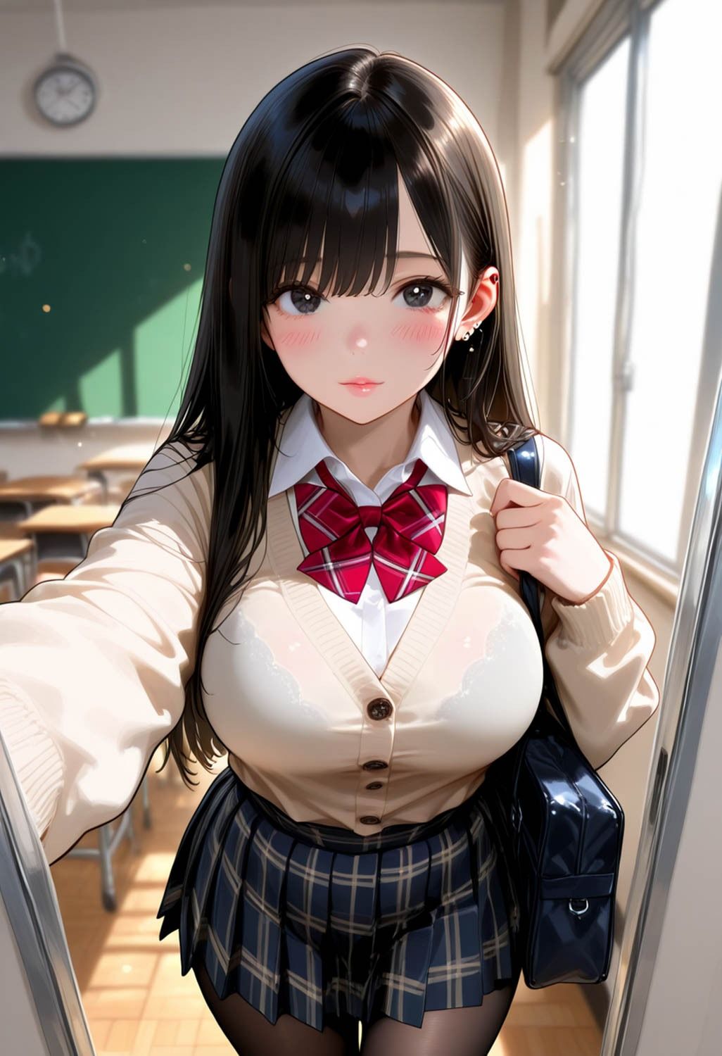 サンプル画像1:ぐみ子の妄想（JKコスプレ編）(AI美女編集部) [d_694348]