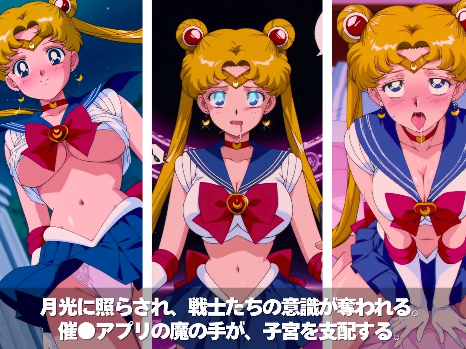 キモ男の逆襲。孕ませ完全征服！全員ペット化計画。月が導き、子宮が堕ちる。  〜セーラーム●ン編〜 画像2