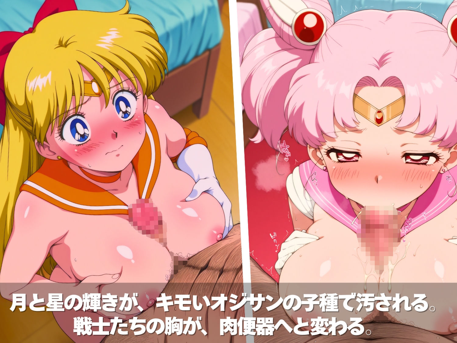 キモ男の逆襲。孕ませ完全征服！全員ペット化計画。月が導き、子宮が堕ちる。  〜セーラーム●ン編〜 画像5