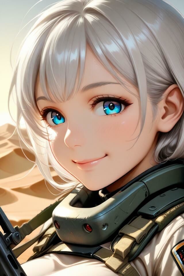 きっと見つかるあなたの1枚 砂漠の巨乳美女兵士 画像2