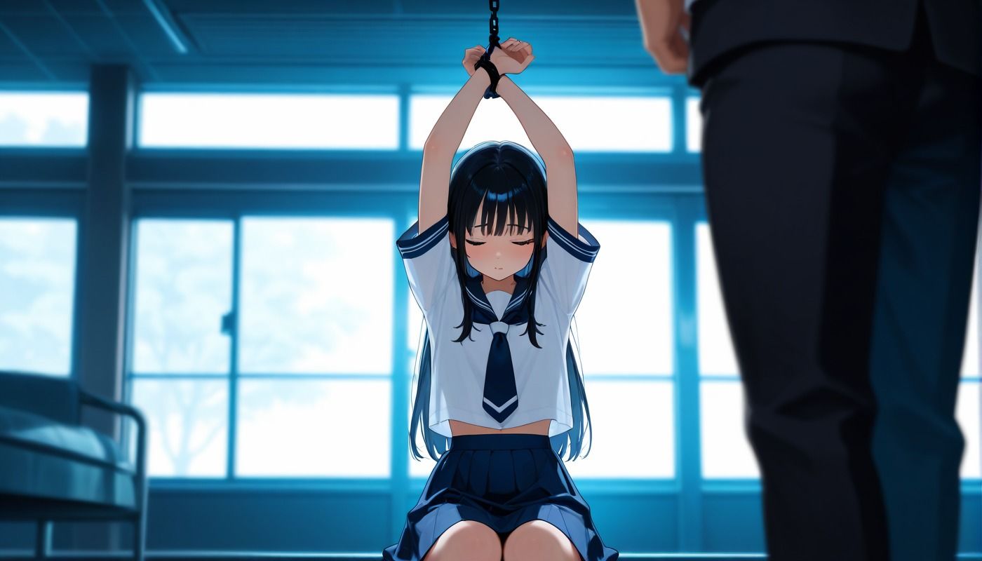 陰キャ女子学生が、縛られ肉便器にされる 画像3