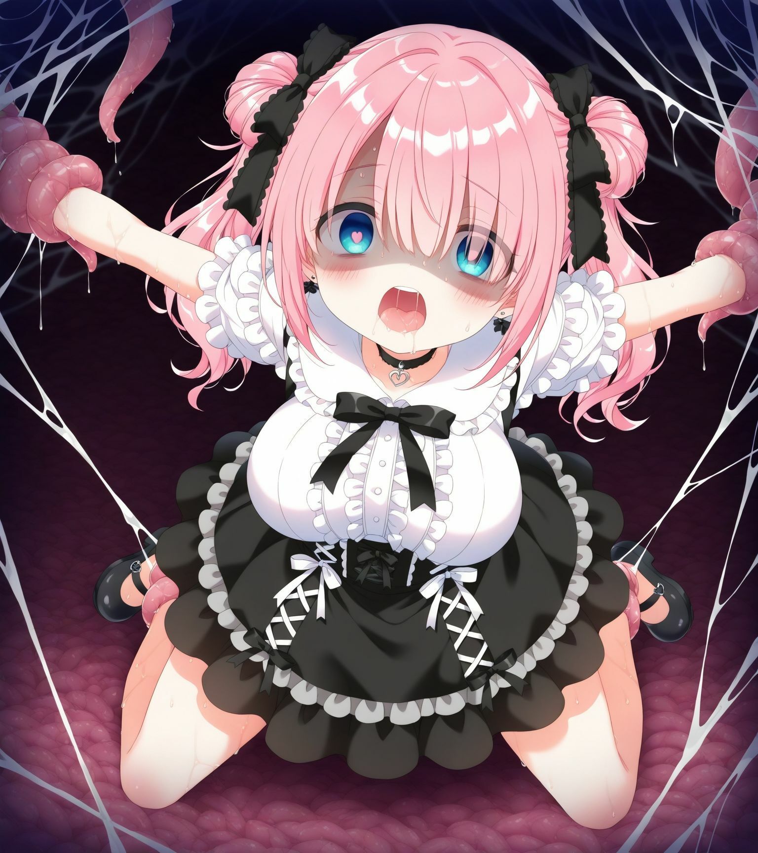 サンプル画像2:メンヘラ触手無理矢理大量産卵(えんじぇるず) [d_694652]